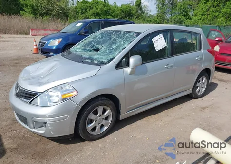 2010 Nissan Versa 1.8Sl from USA, damaged, VIN 3N1BC1CP6AL455716